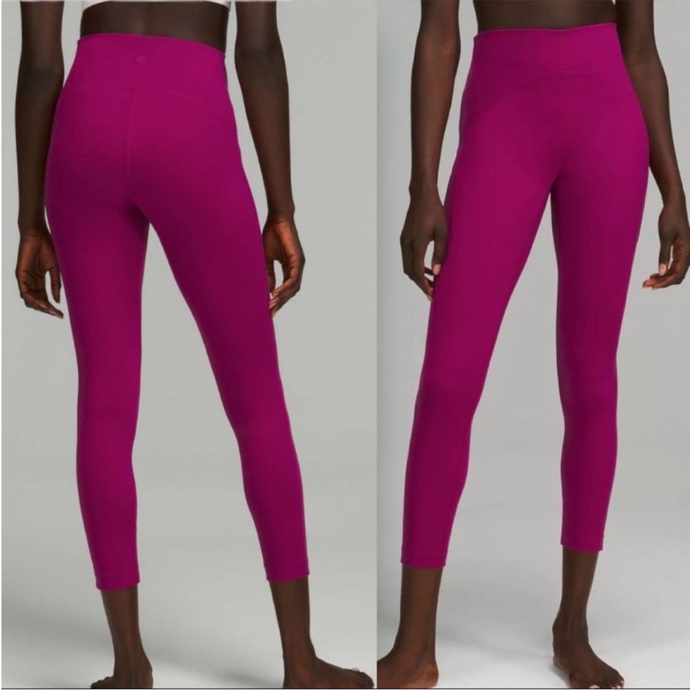 NWT Lululemon InStill HR Tight 25" In Color Magenta Purple Size 8 - Picture 2 of 14